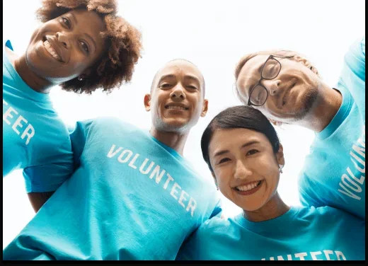 Volunteers in New Beginnings shirts