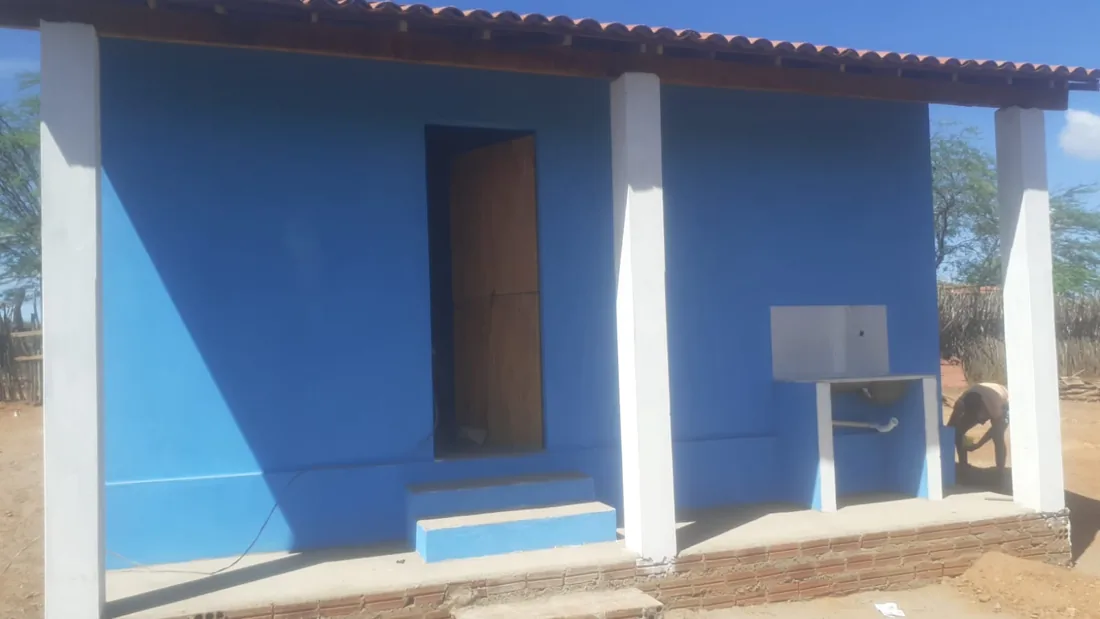 New home built for a family in Mirandiba