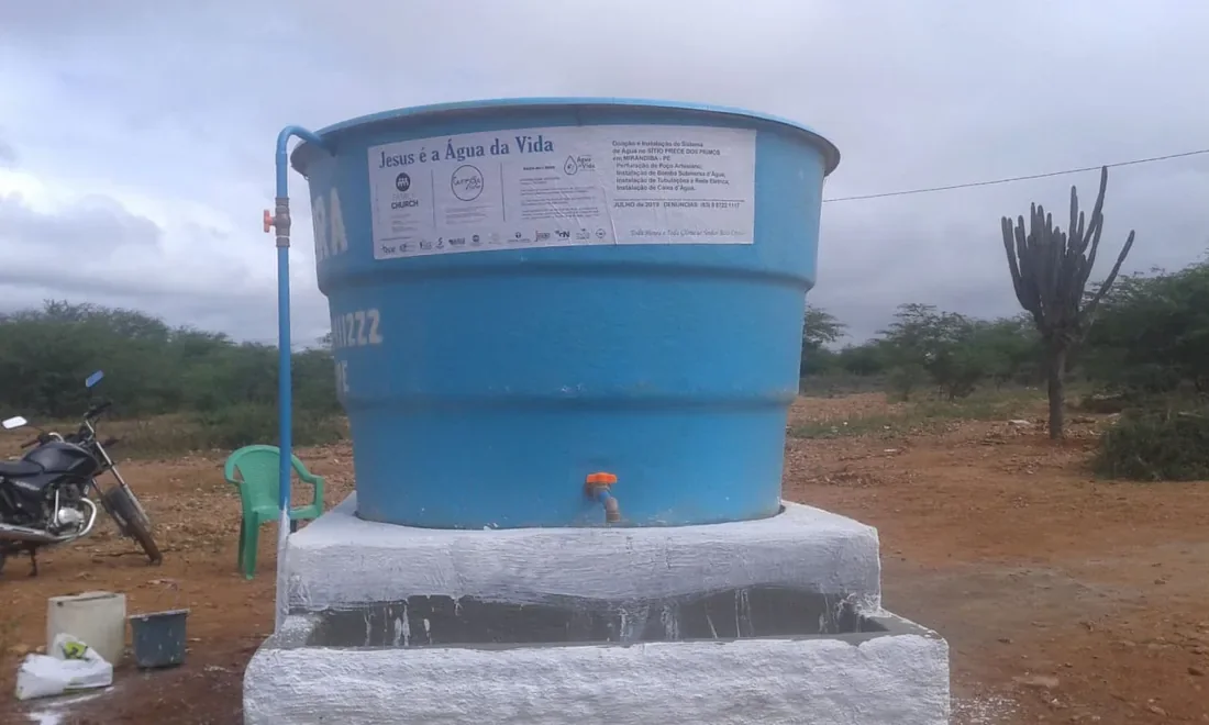 Water tank infrastructure for the community